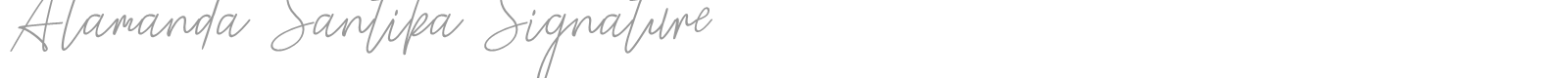Alamanda Santika Signature font preview